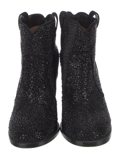Laurence Dacade Suede Crystal Embellishments Boots