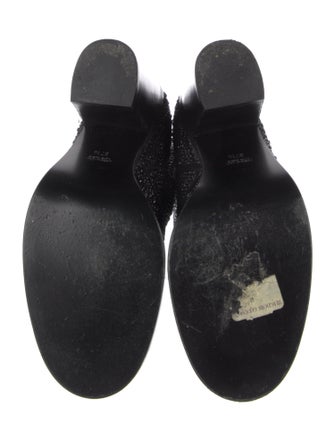 Laurence Dacade Suede Crystal Embellishments Boots