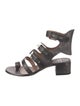 Laurence Dacade Leather Cutout Accent Gladiator Sandals