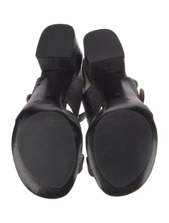 Laurence Dacade Leather Cutout Accent Gladiator Sandals