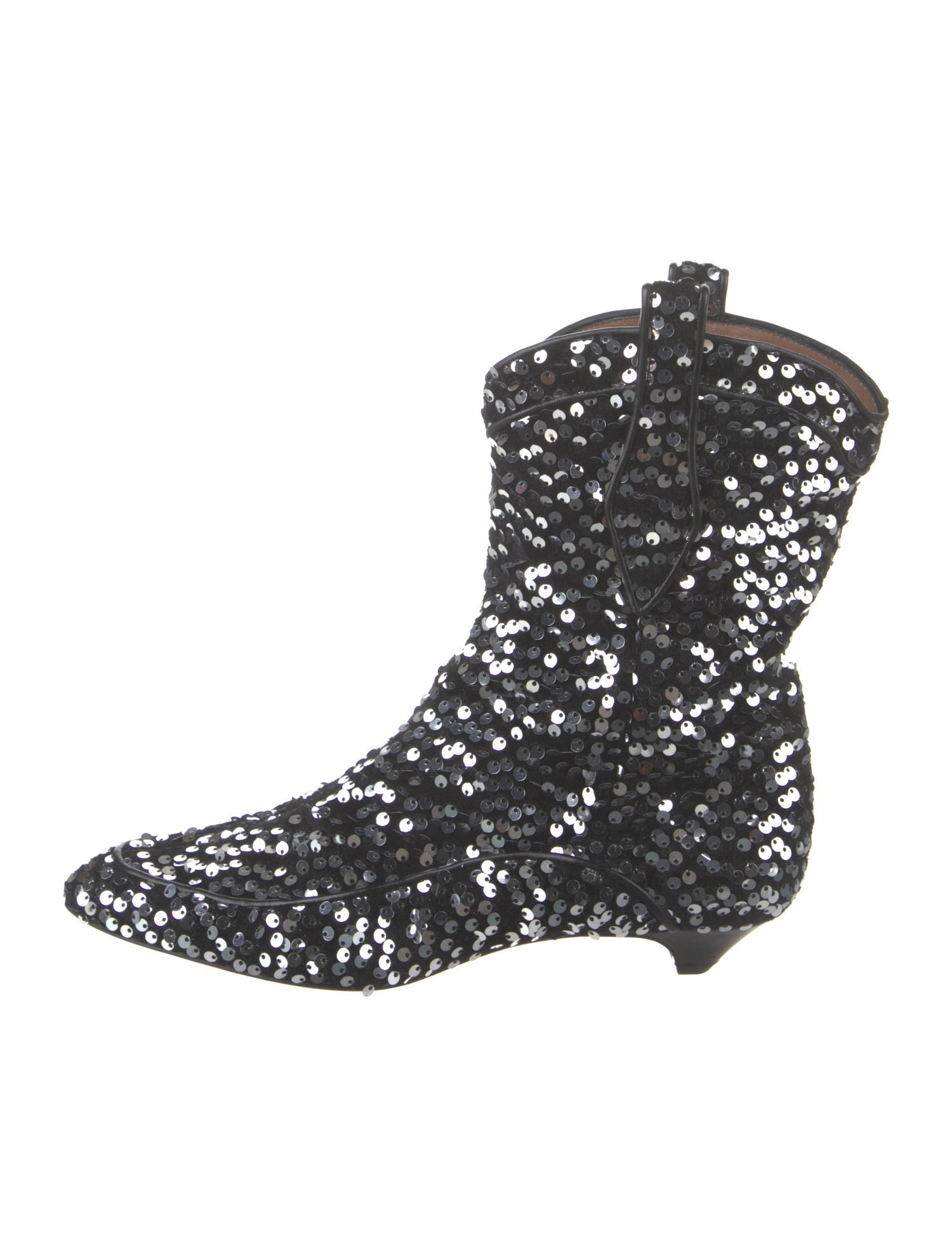Laurence Dacade Sequins Patterned Combat Boots