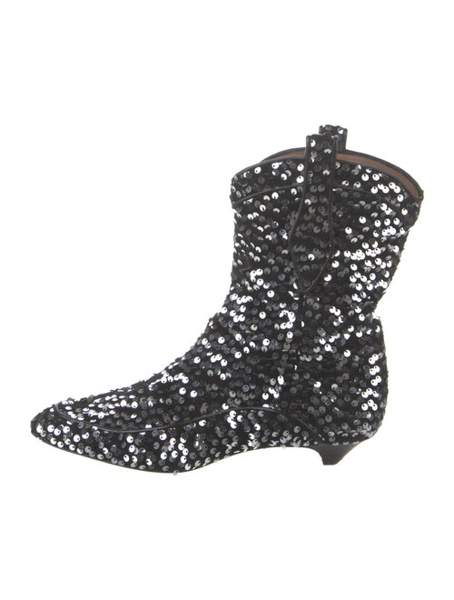 Laurence Dacade Sequins Patterned Combat Boots