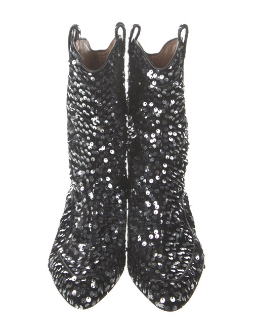 Laurence Dacade Sequins Patterned Combat Boots