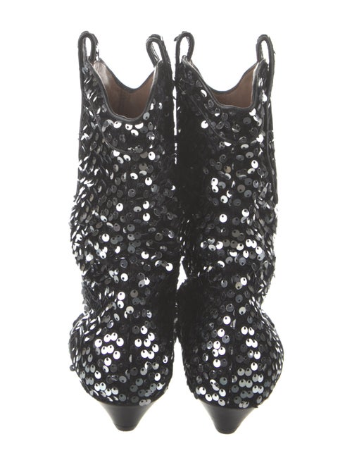 Laurence Dacade Sequins Patterned Combat Boots