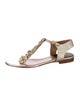 Laurence Dacade Glitter T-Strap Sandals