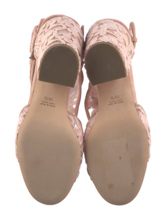 Laurence Dacade Lace Embroidered Accent Gladiator Sandals