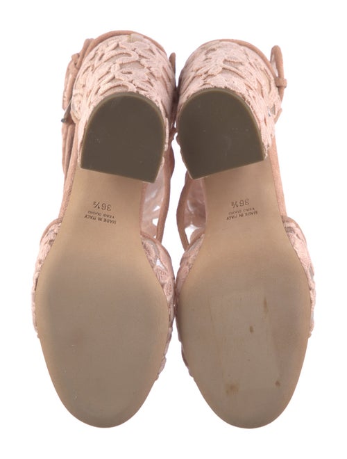 Laurence Dacade Lace Embroidered Accent Gladiator Sandals