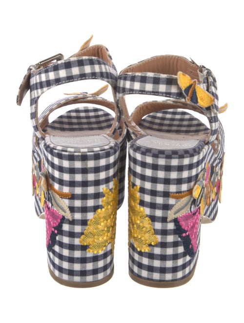 Laurence Dacade Canvas Printed Sandals