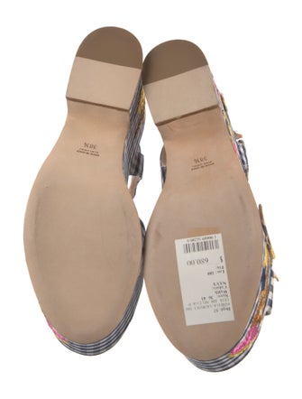 Laurence Dacade Canvas Printed Sandals