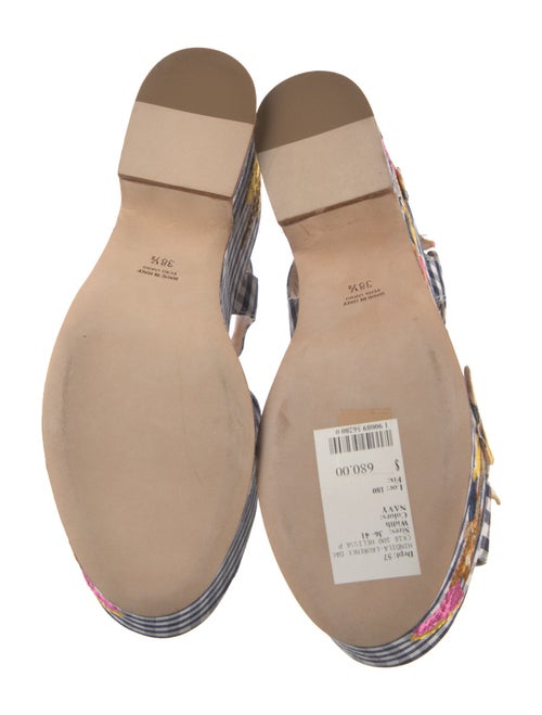 Laurence Dacade Canvas Printed Sandals