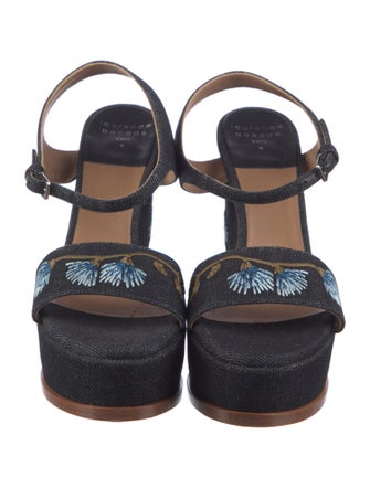 Laurence Dacade Denim Printed Sandals