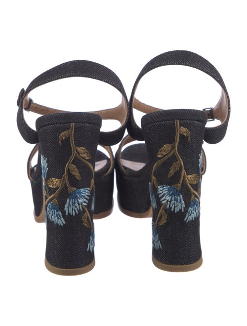 Laurence Dacade Denim Printed Sandals
