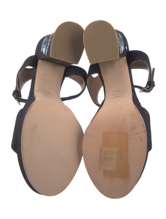 Laurence Dacade Denim Printed Sandals