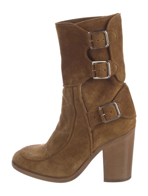 Laurence Dacade Suede Moto Boots