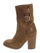 Laurence Dacade Suede Moto Boots