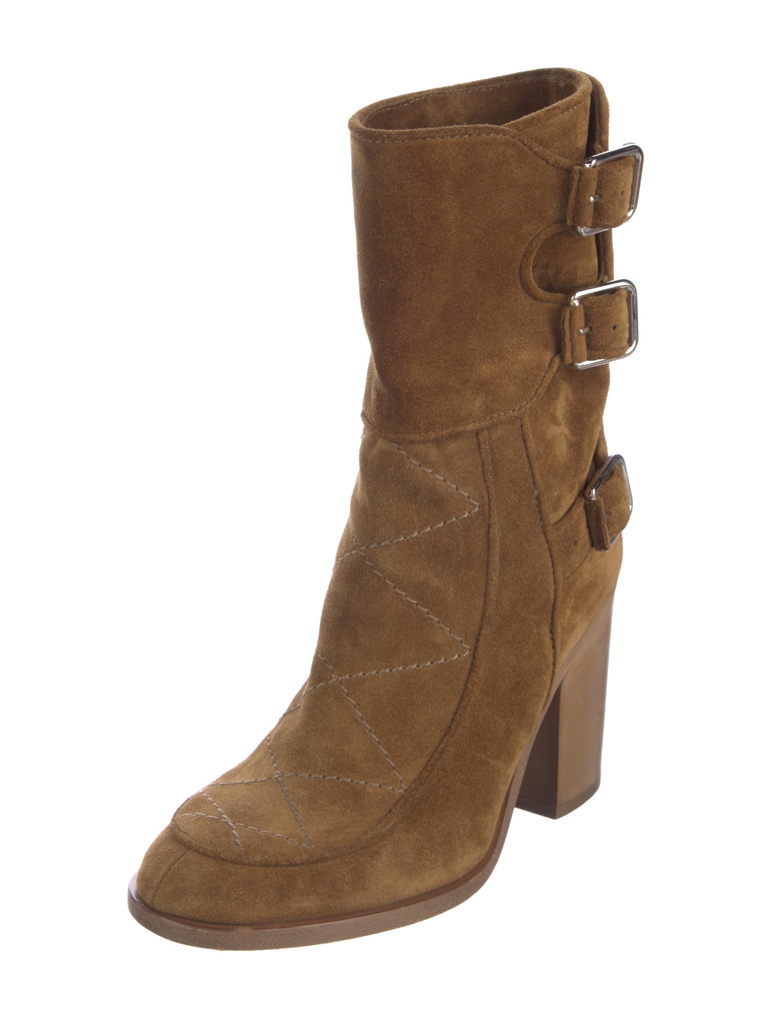 Laurence Dacade Suede Moto Boots