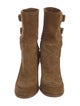Laurence Dacade Suede Moto Boots