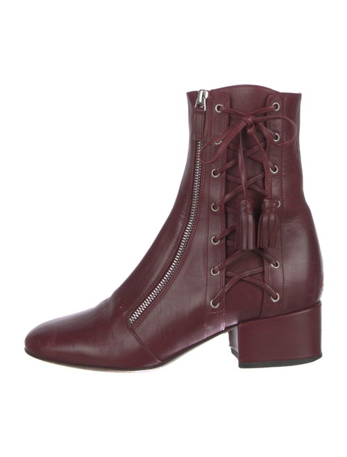 Laurence Dacade Leather Bow Accents Combat Boots