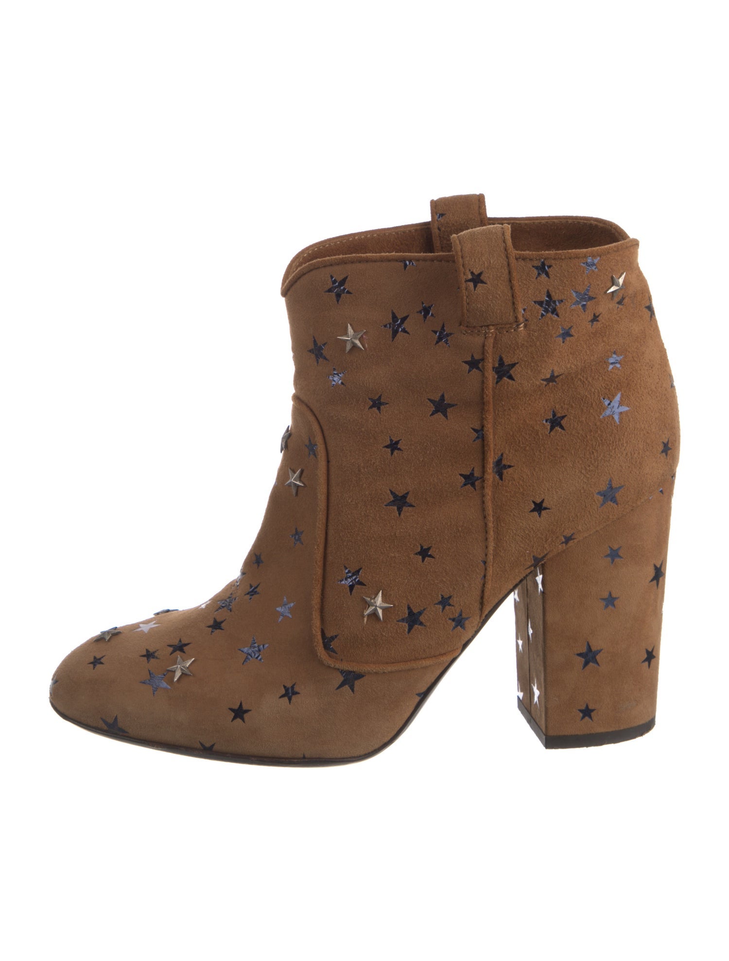 Laurence Dacade Suede Printed Lace-Up Boots