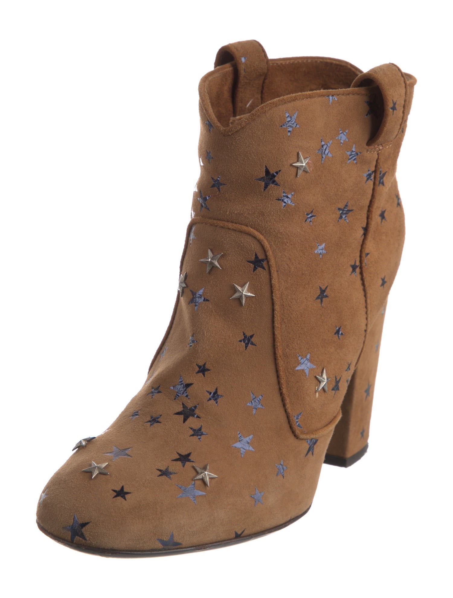Laurence Dacade Suede Printed Lace-Up Boots