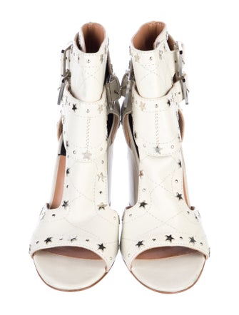 Laurence Dacade Leather Cutout Accent T-Strap Pumps