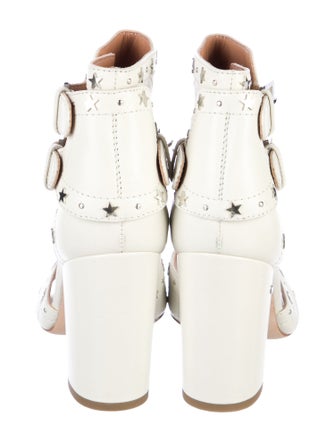 Laurence Dacade Leather Cutout Accent T-Strap Pumps