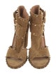 Laurence Dacade Suede Studded Accents Gladiator Sandals