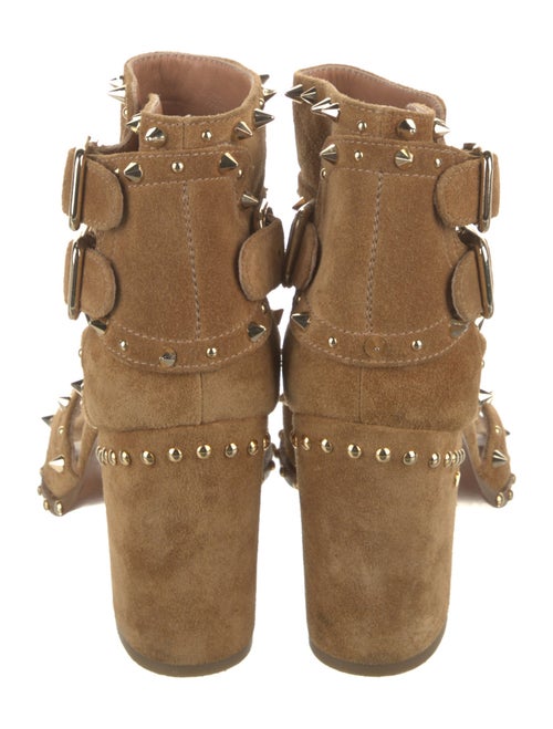 Laurence Dacade Suede Studded Accents Gladiator Sandals