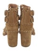 Laurence Dacade Suede Studded Accents Gladiator Sandals