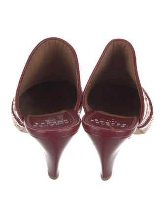 Laurence Dacade Leather Printed Mules