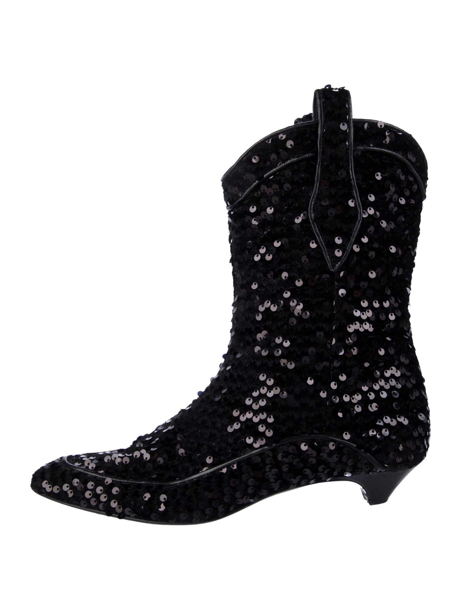 Laurence Dacade Sequins Western Boots