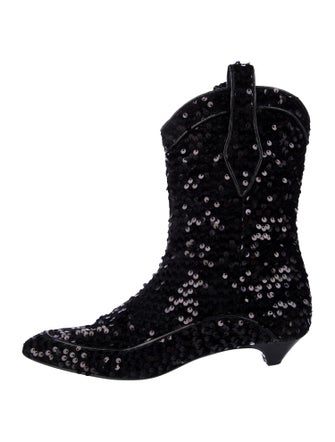 Laurence Dacade Sequins Western Boots