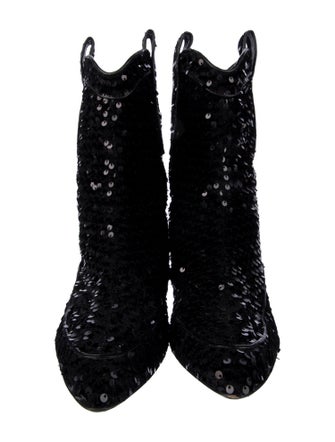 Laurence Dacade Sequins Western Boots