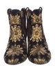 Laurence Dacade Velvet Floral Print Boots