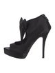 Laurence Dacade Satin Bow Accents Pumps
