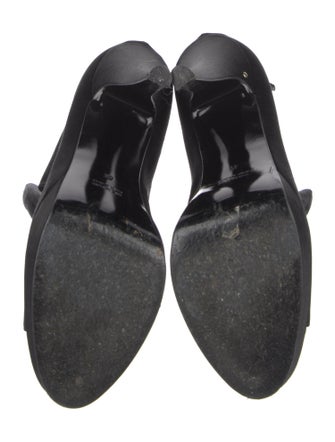 Laurence Dacade Satin Bow Accents Pumps