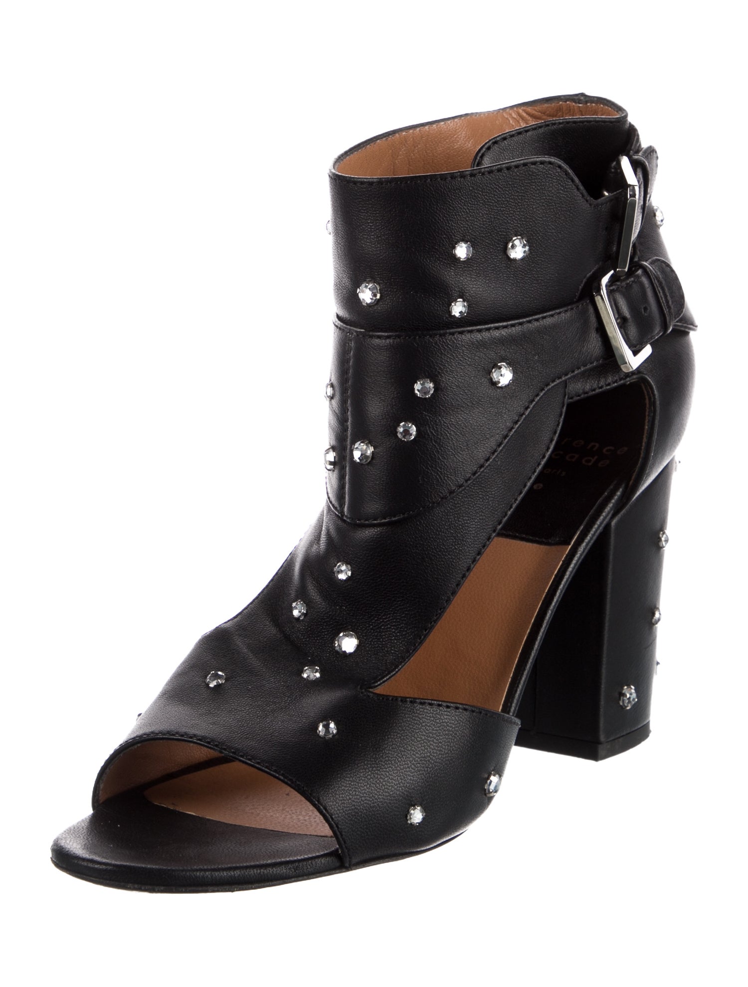 Laurence Dacade Leather Studded Accents Gladiator Sandals