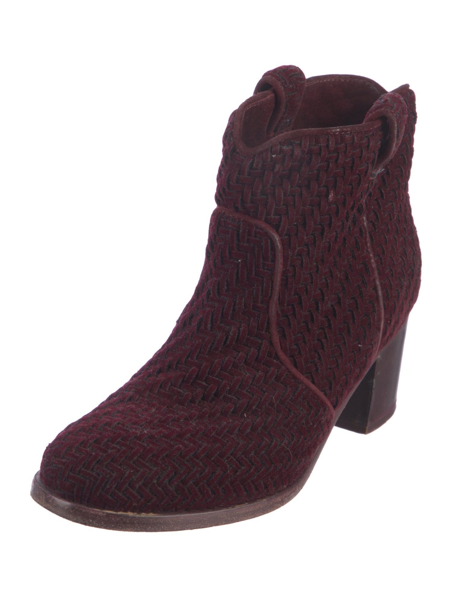 Laurence Dacade Tweed Lace-Up Boots