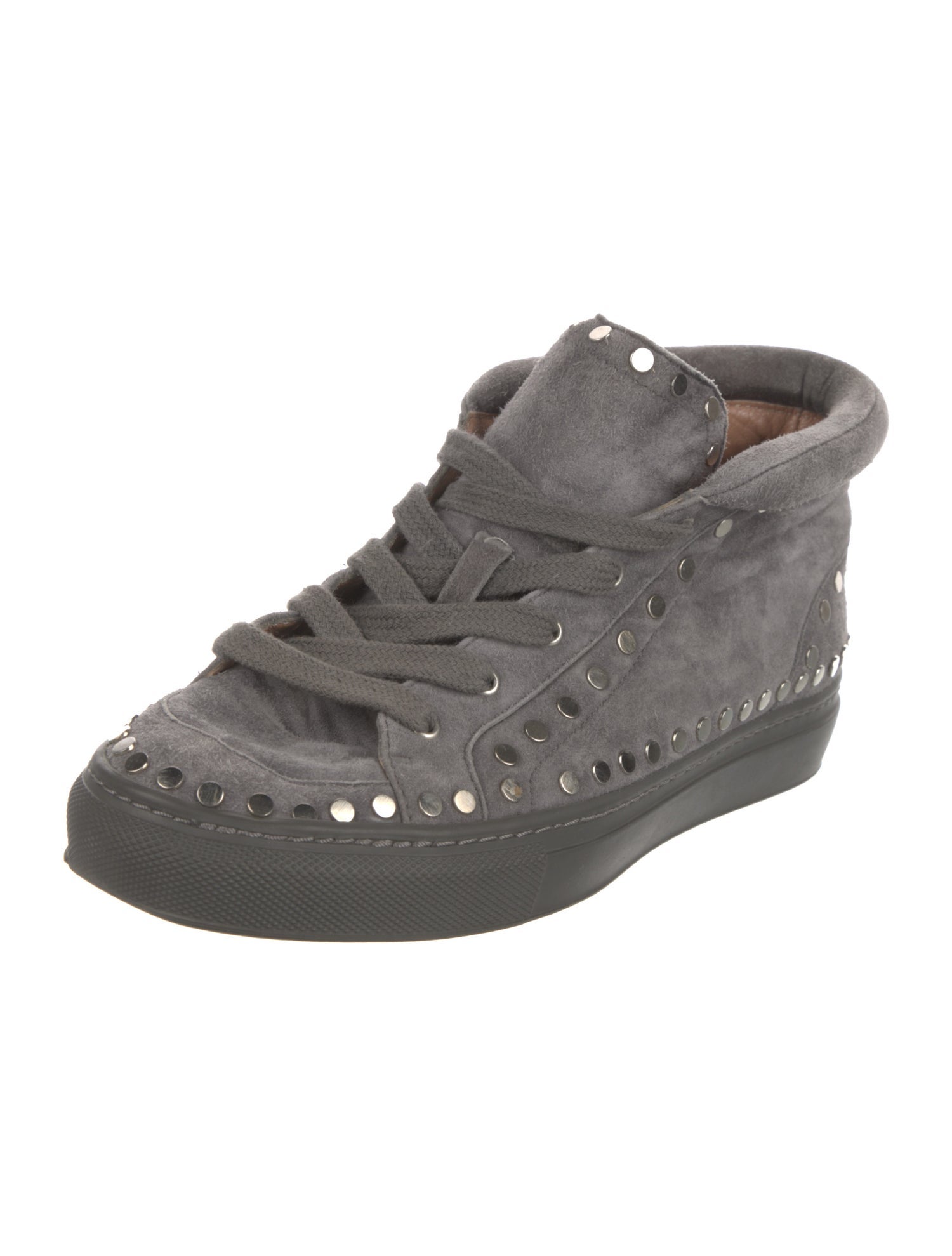 Laurence Dacade Suede Studded Accents Sneakers