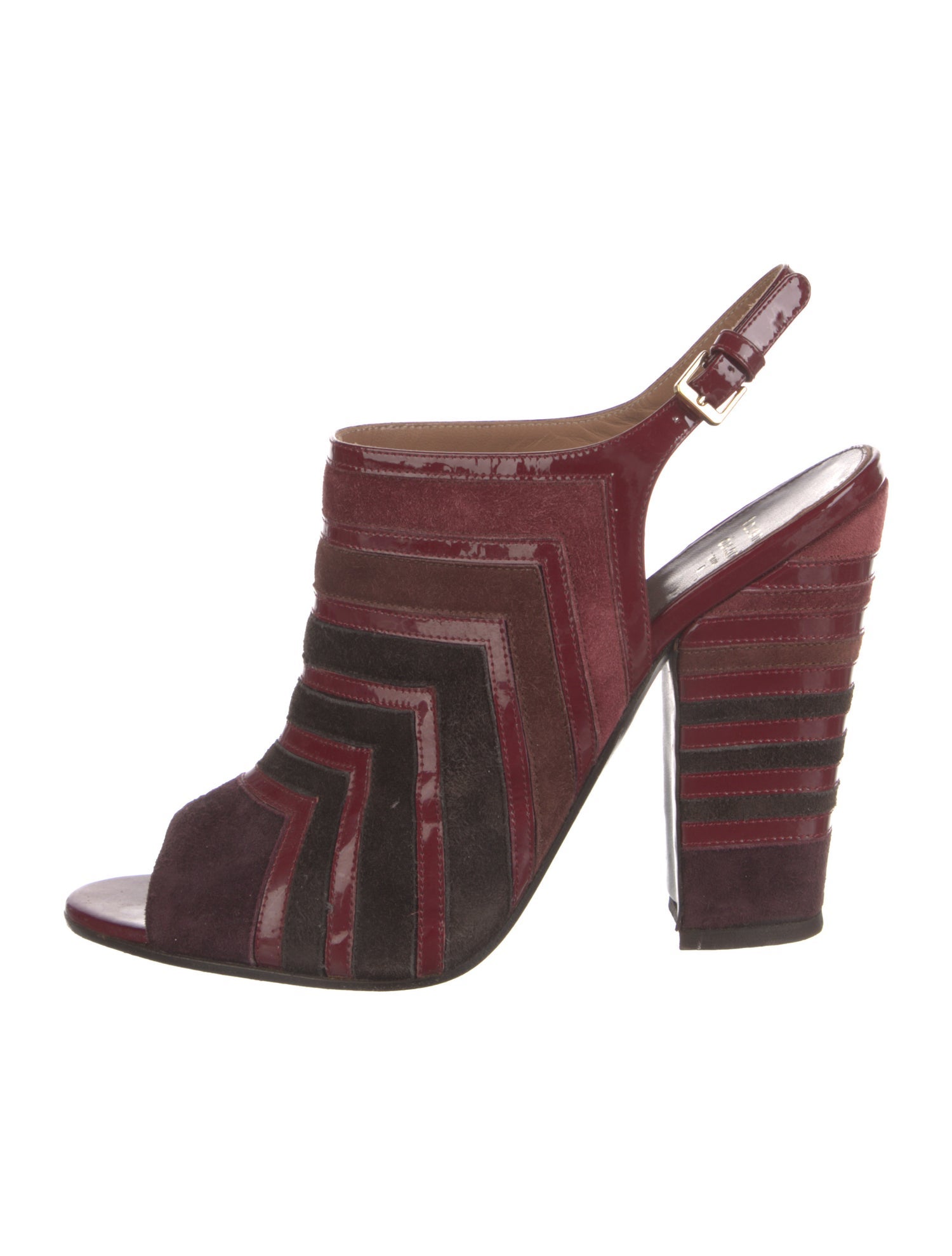 Laurence Dacade Suede Printed Slingback Pumps