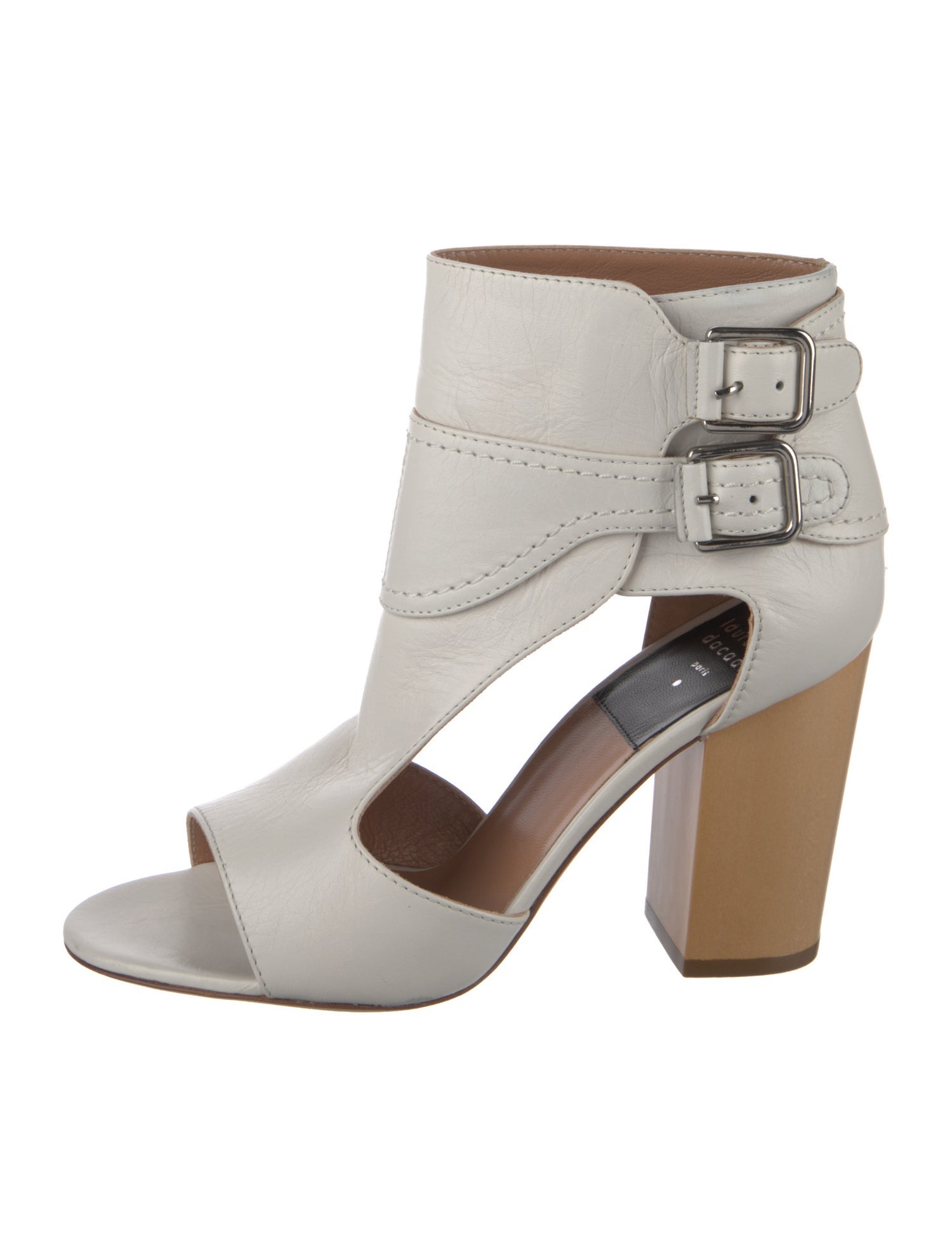 Laurence Dacade Leather Cutout Accent Boots