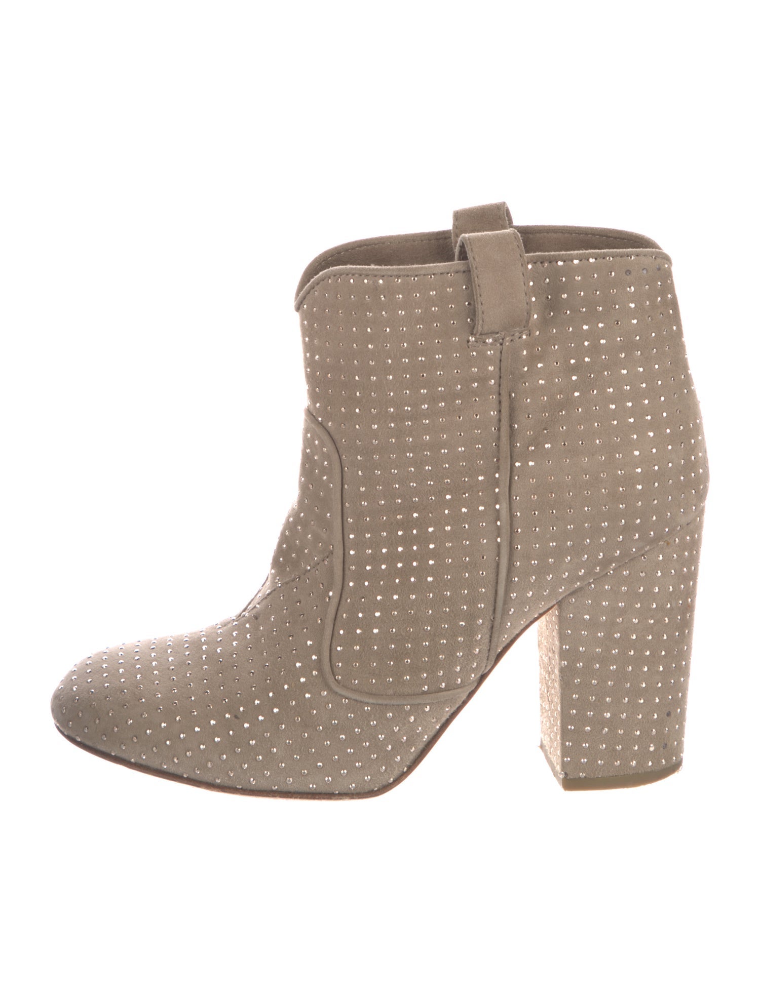 Laurence Dacade Suede Studded Accents Boots