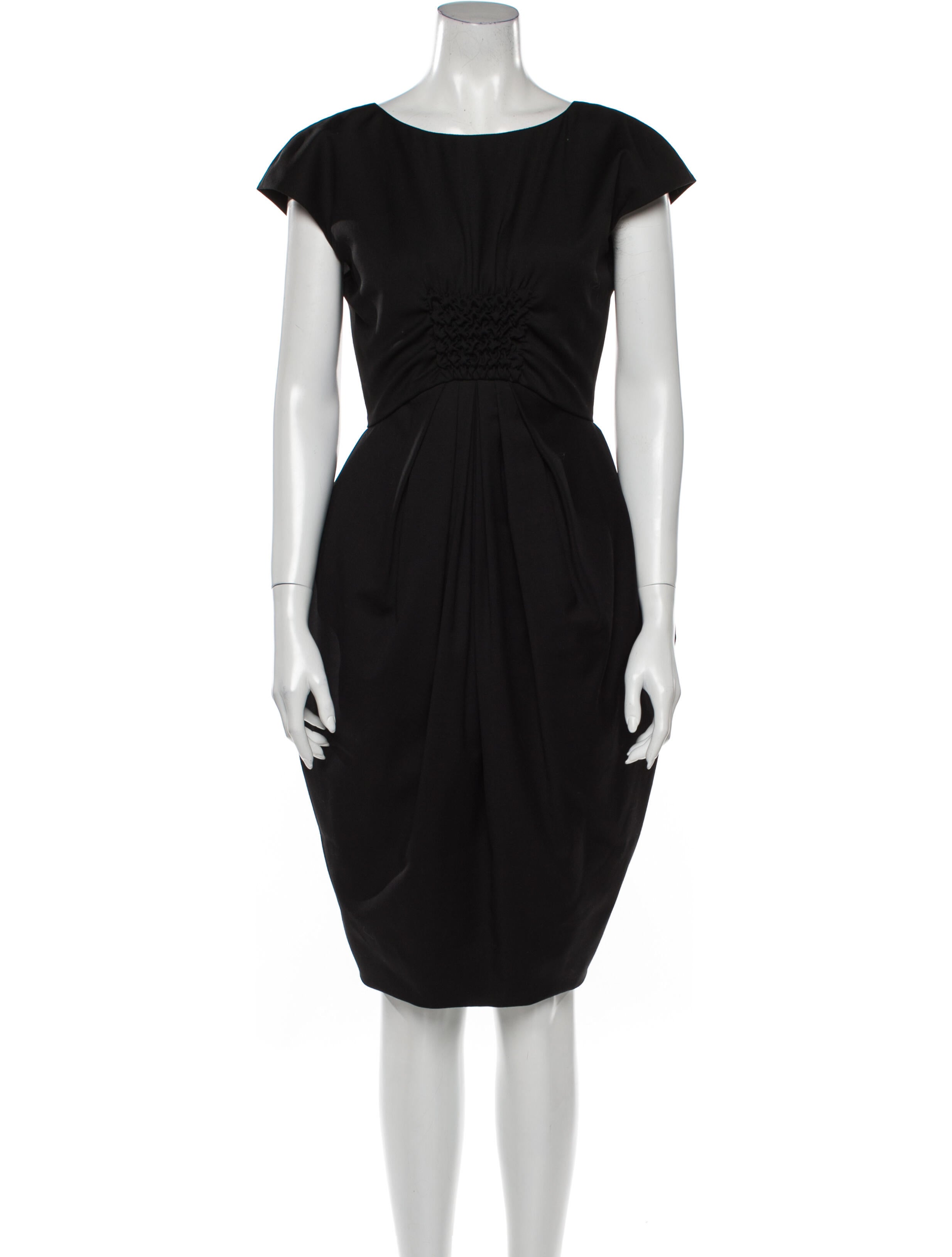 Lagerfeld Bateau Neckline Knee-Length Dress