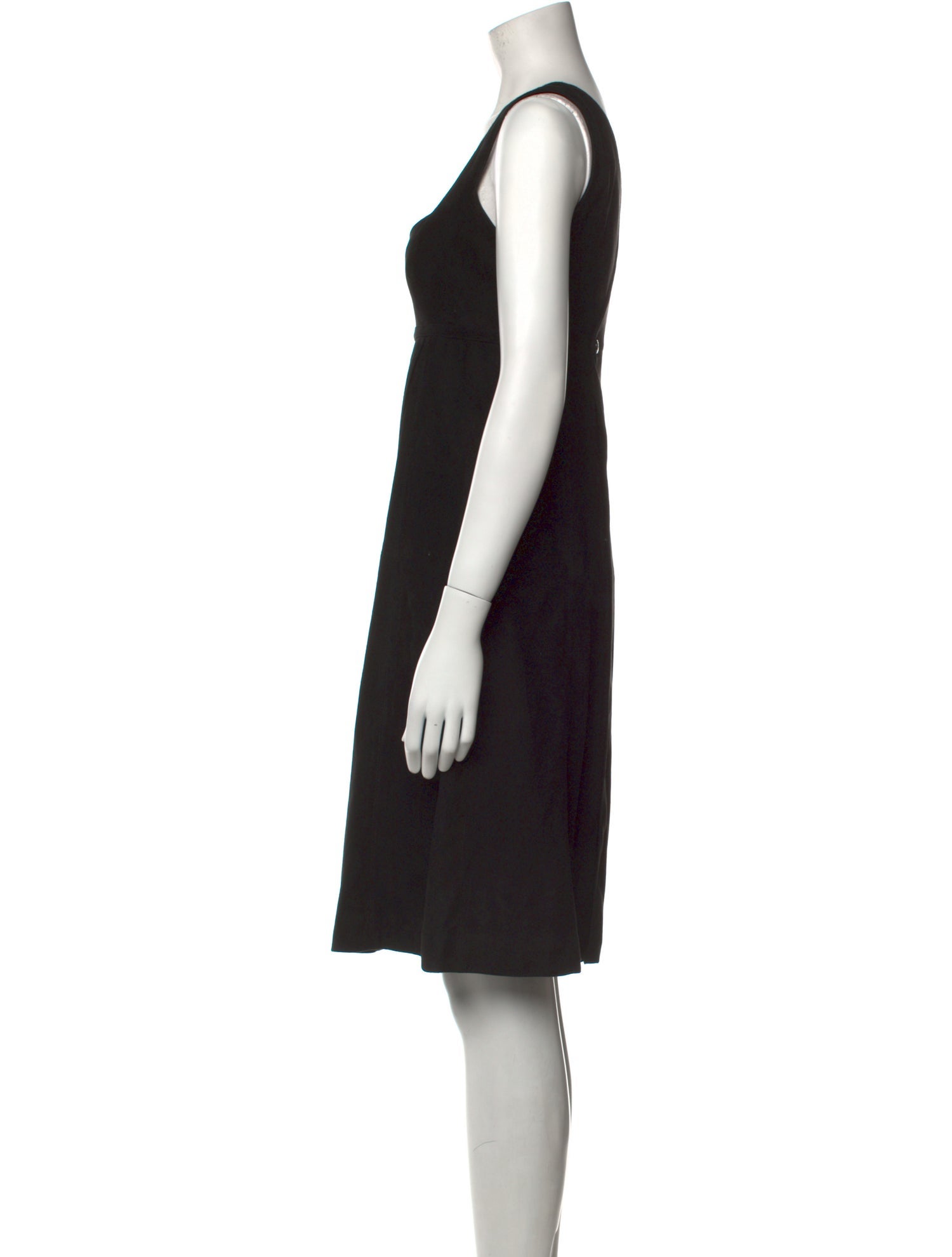 Lagerfeld Velvet Knee-Length Dress