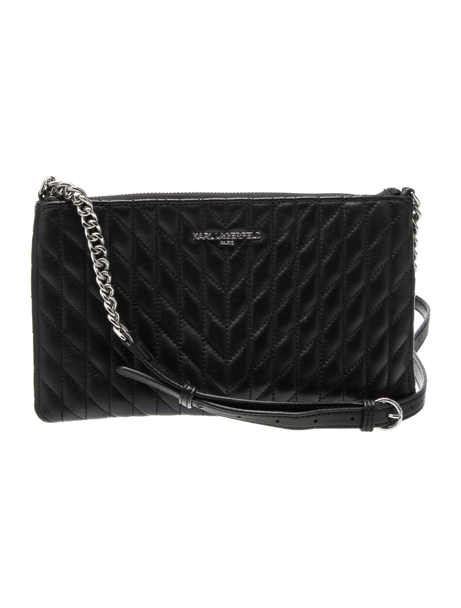 Lagerfeld Leather Evening Bag
