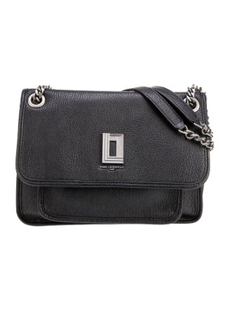 Lagerfeld Leather Shoulder Bag