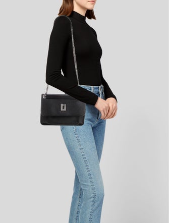 Lagerfeld Leather Shoulder Bag