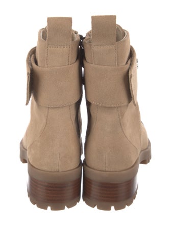 Lagerfeld Suede Combat Boots