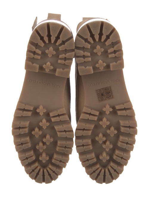 Lagerfeld Suede Combat Boots