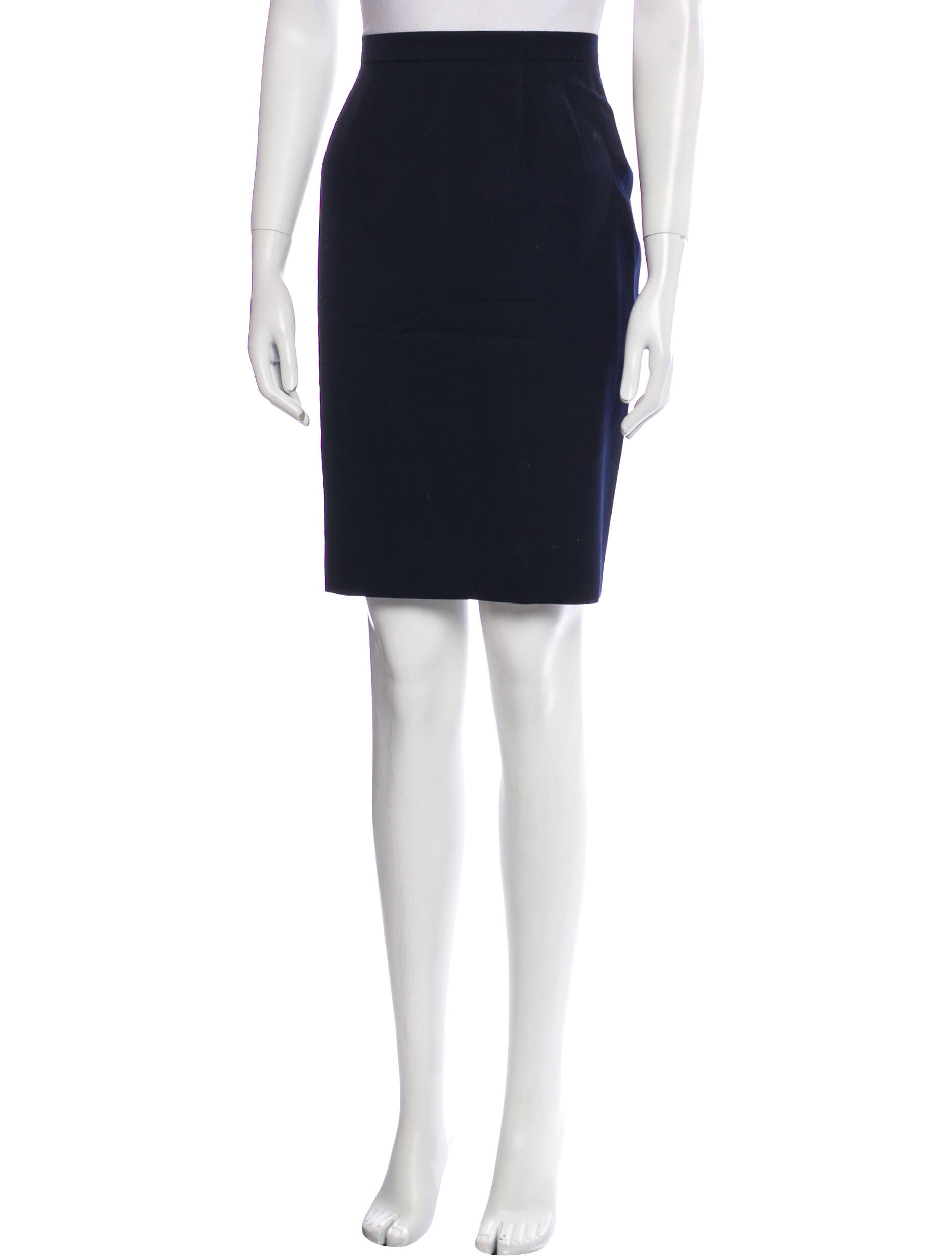 Lagerfeld Wool Knee-Length Skirt